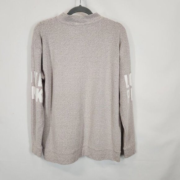 Victoria's Secret PINK Terry Cloth Mock Neck Sweatshirt in Light Pink - Small - Picture 5 of 7
